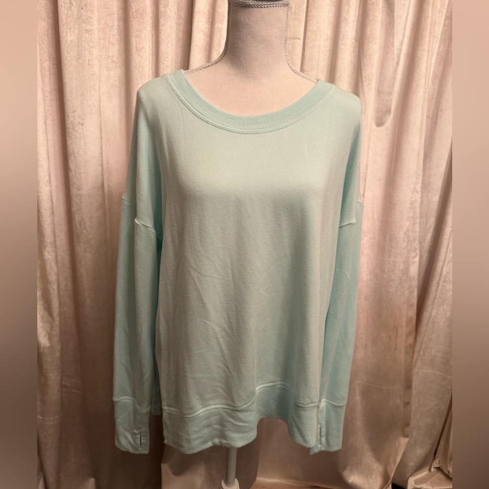 Mint Green Long Sleeve Sweatshirt
